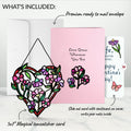 Love Grows Heart Valentine Suncatcher Card and Sentiment Set for Wife