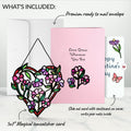 Love Grows Heart Valentine Suncatcher Card and Sentiment Set