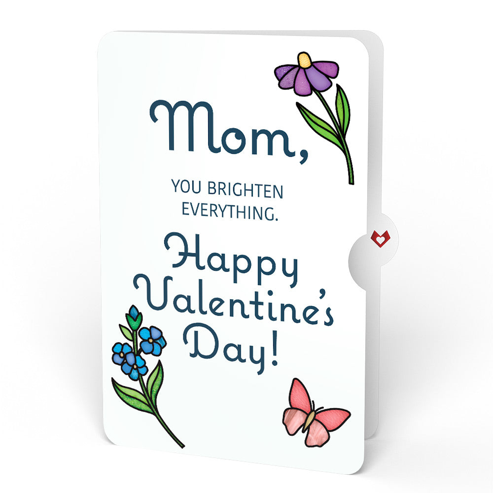 Garden Glow Valentine Suncatcher Bouquet and Sentiment Set for Mom