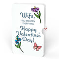 Sun-dappled Cherry Blossom Valentine Suncatcher Bouquet and Sentiment Set for Wife