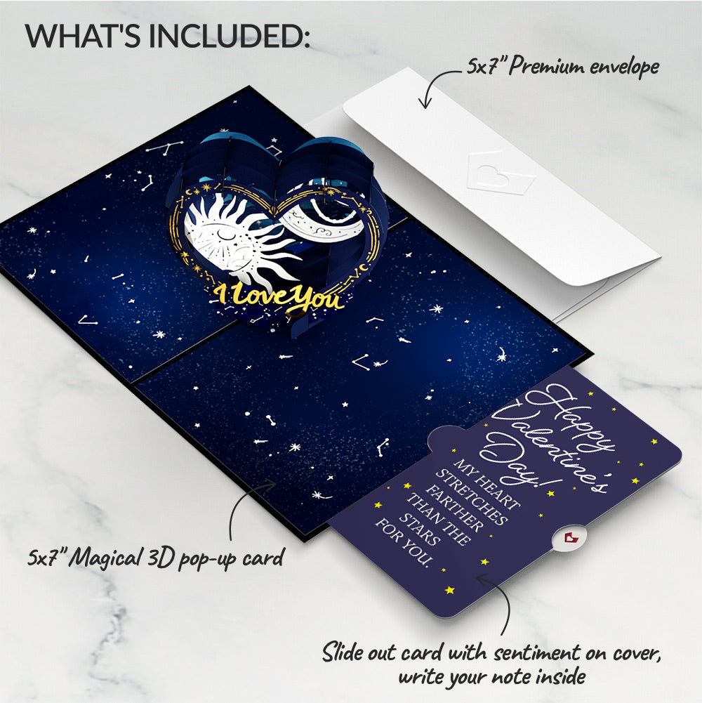 Celestial Love Pop-Up Card and Sentiment Set – Lovepop