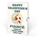 Pizza Love Valentine Pop-Up Card and Sentiment Set for Fiancé