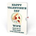 Pizza Love Valentine Pop-Up Card and Perfect Slice Sentiment Set for Wife