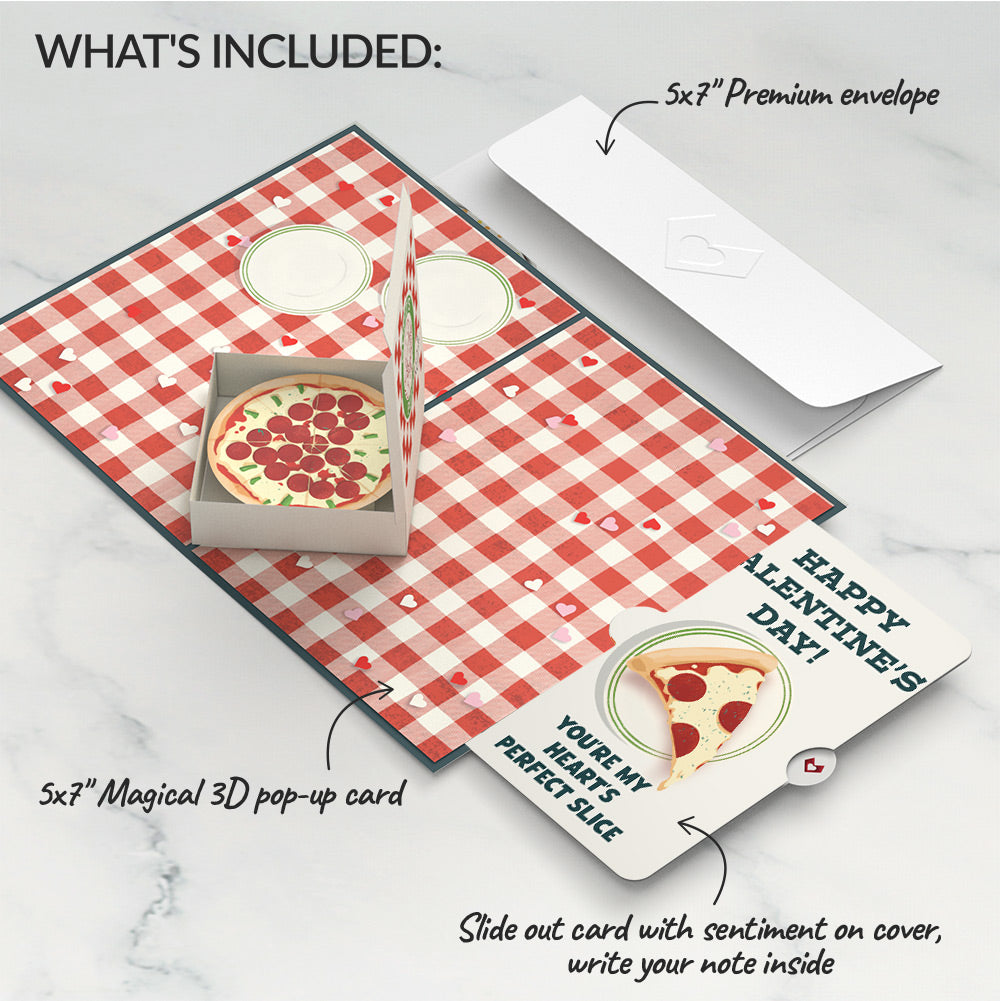 Pizza Love Valentine Pop-Up Card and Perfect Slice Sentiment Set