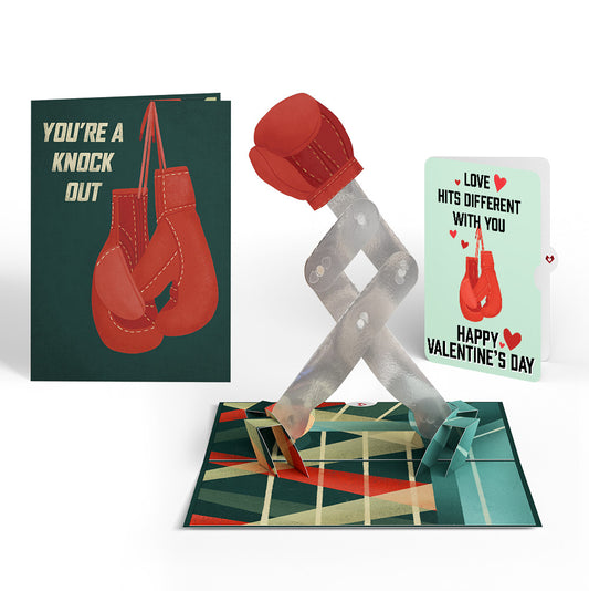 You're a Knock Out Valentine Pop-Up Card and Sentiment Set