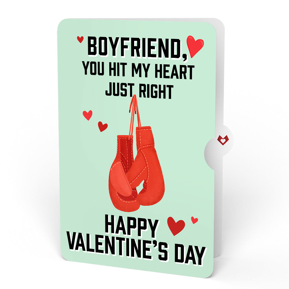 You're a Knock Out Valentine Pop-Up Card and Sentiment Set for Boyfriend
