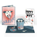 Life Without You Is Trash Possums Anniversary Pop-Up Card and Sentiment Set for Wife