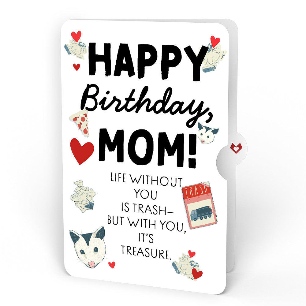 Party Possums Birthday Glitter Bouquet and Sentiment Set for Mom