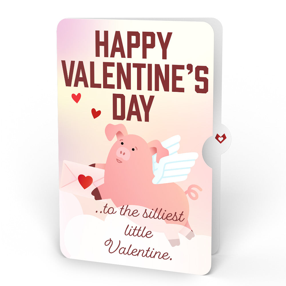 Hogs and Kisses Valentine Music and Light Pop-Up Card and Sentiment Set for Kid
