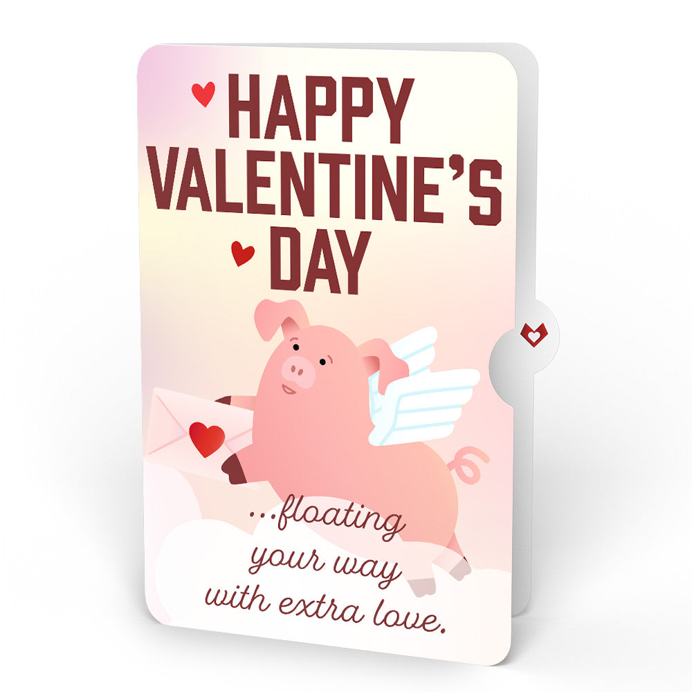 Hogs and Kisses Valentine Music and Light Pop-Up Card and Sentiment Set