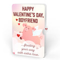 Hogs and Kisses Valentine Music and Light Pop-Up Card and Sentiment Set for Boyfriend