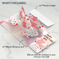 Hogs and Kisses Valentine Music and Light Pop-Up Card and Sentiment Set for Wife