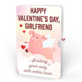 Hogs and Kisses Valentine Music and Light Pop-Up Card and Sentiment Set for Girlfriend