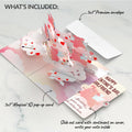 Hogs and Kisses Valentine Music and Light Pop-Up Card and Sentiment Set for Girlfriend