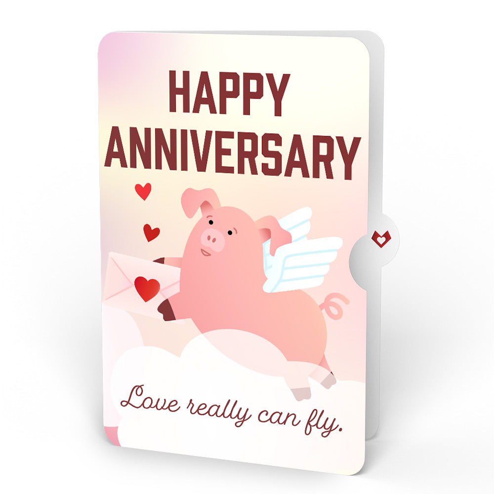 Hogs and Kisses Anniversary Music and Light Pop-Up Card and Sentiment Set