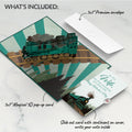 Classic Train Valentine Pop-Up Card and Sentiment Set for Wife