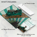 Classic Train Valentine Pop-Up Card and Sentiment Set for Husband