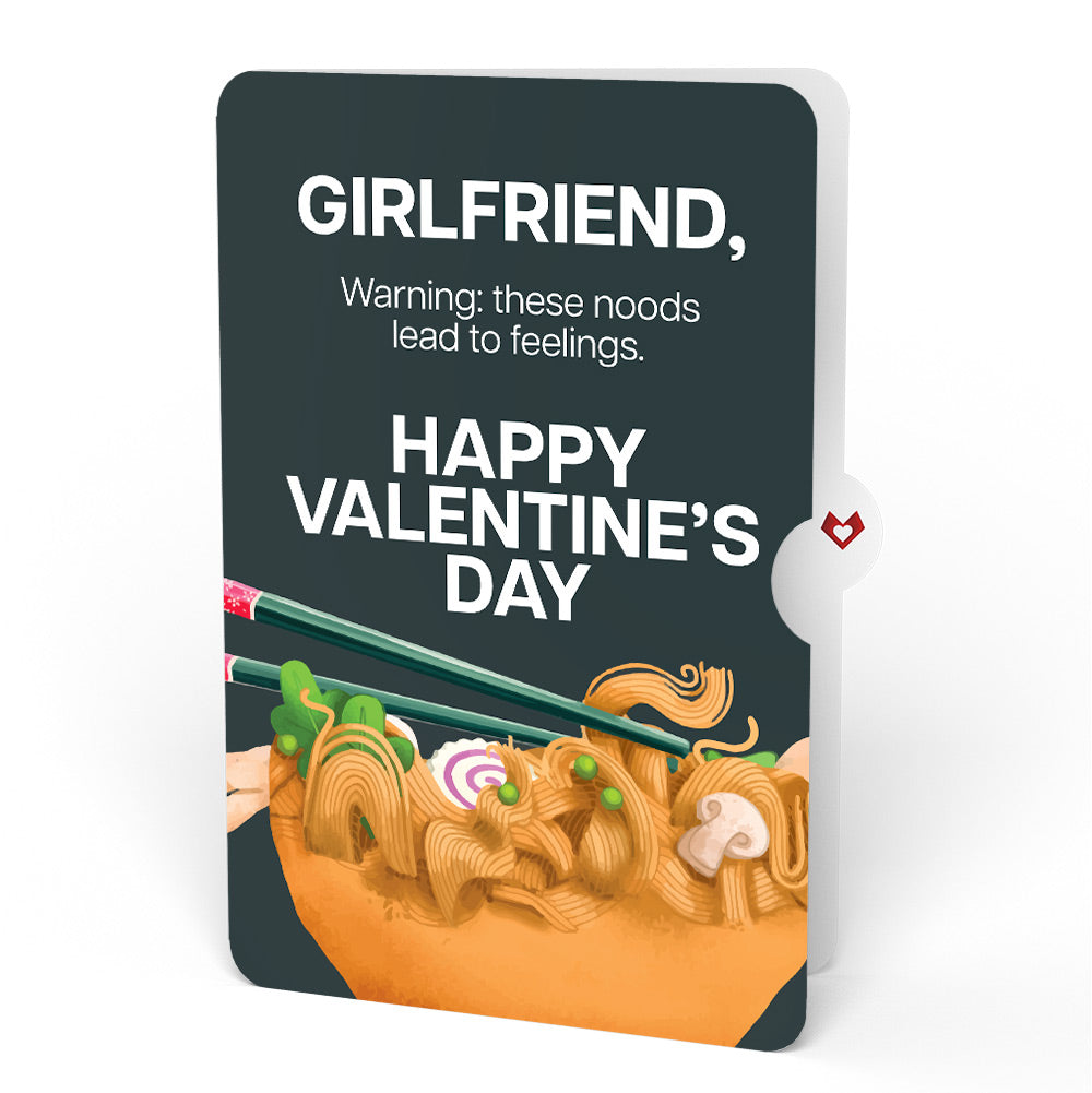 Send Noods Spicy Valentine Pop-Up Card and Sentiment Set for Girlfriend