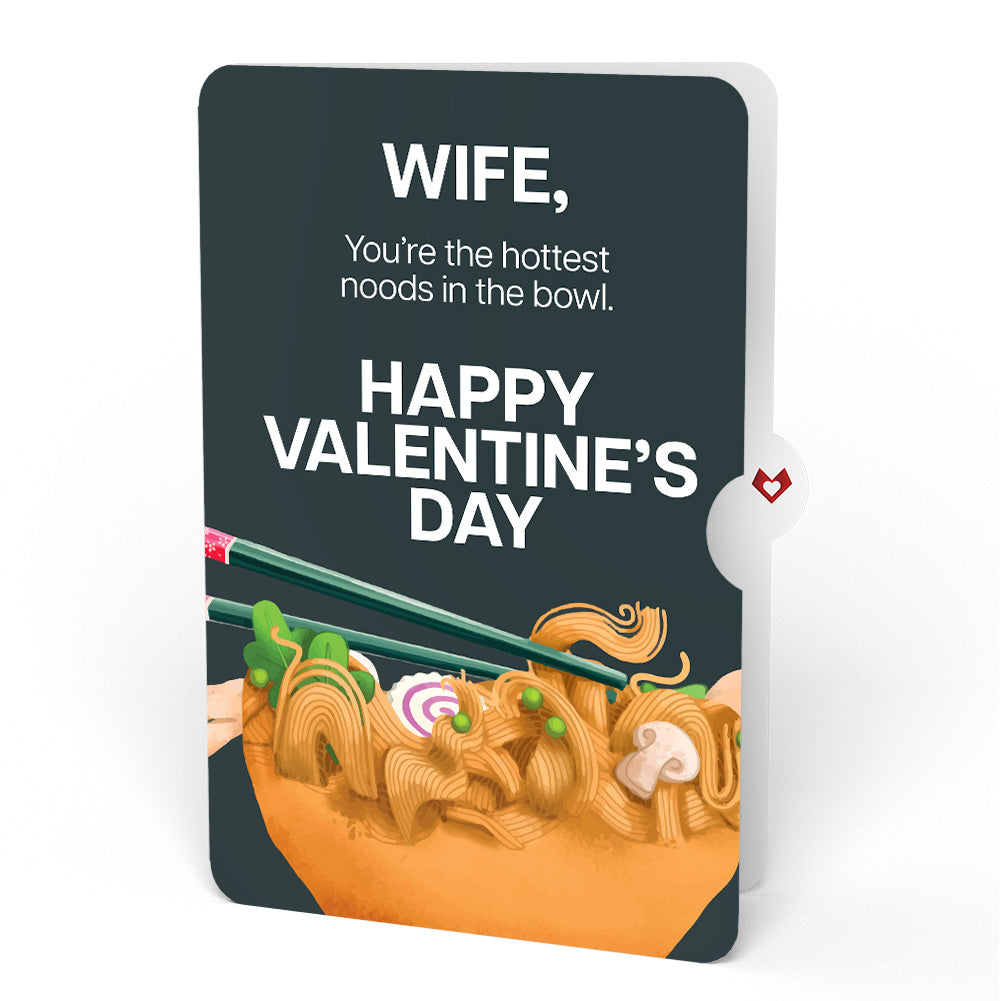Send Noods Spicy Valentine Pop-Up Card and Sentiment Set for Wife