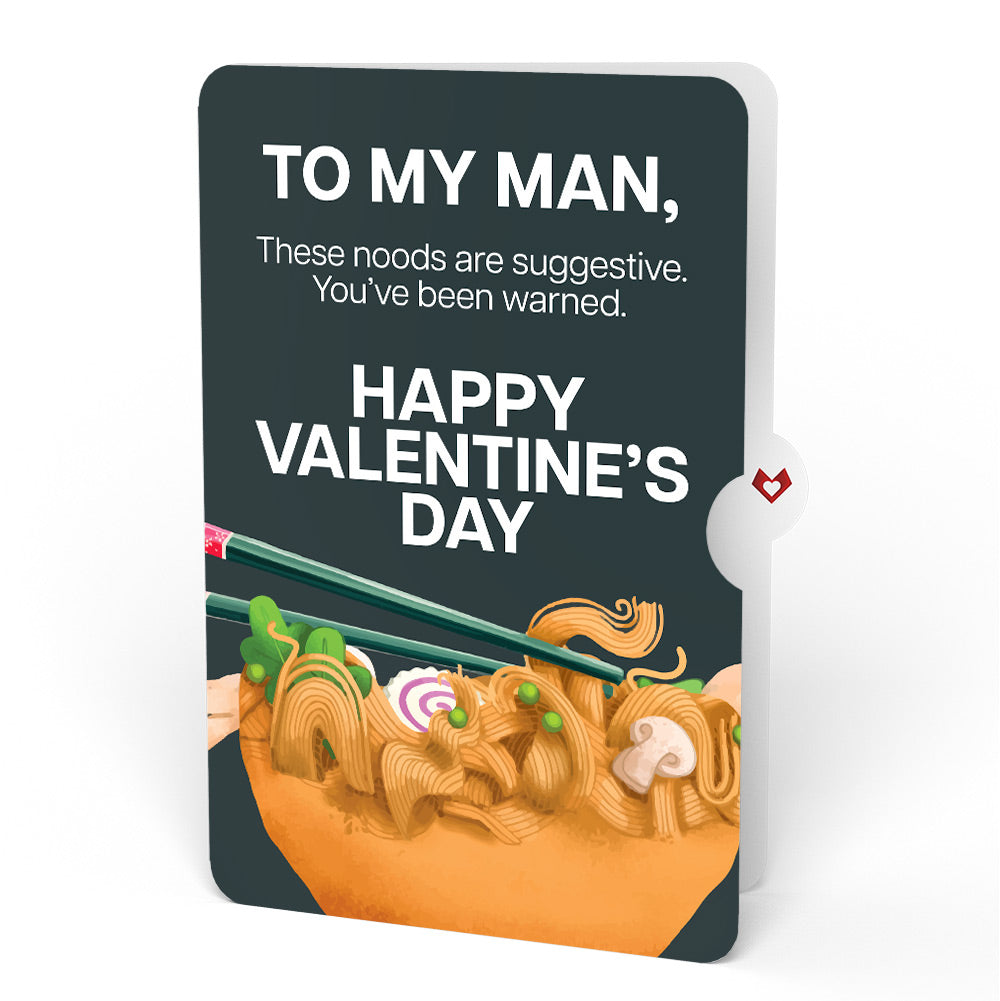 Send Noods Spicy Valentine Pop-Up Card and Sentiment Set for Him