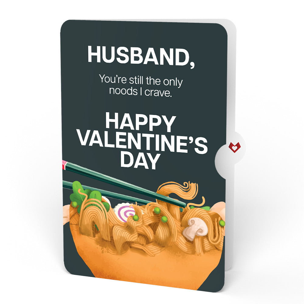 Send Noods Spicy Valentine Pop-Up Card and Sentiment Set for Husband
