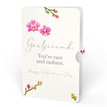 Watercolor Orchid Valentine Pop-Up Card and Sentiment Set for Girlfriend