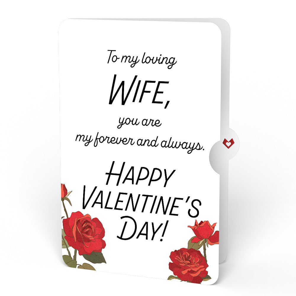 Red Rose Valentine Grand Bouquet and Roses Sentiment Set for Wife