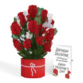 Red Rose Birthday Grand Bouquet and Sentiment Set