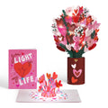 You Light Up My Life Light-Up Pop-Up Card & Bouquet Bundle