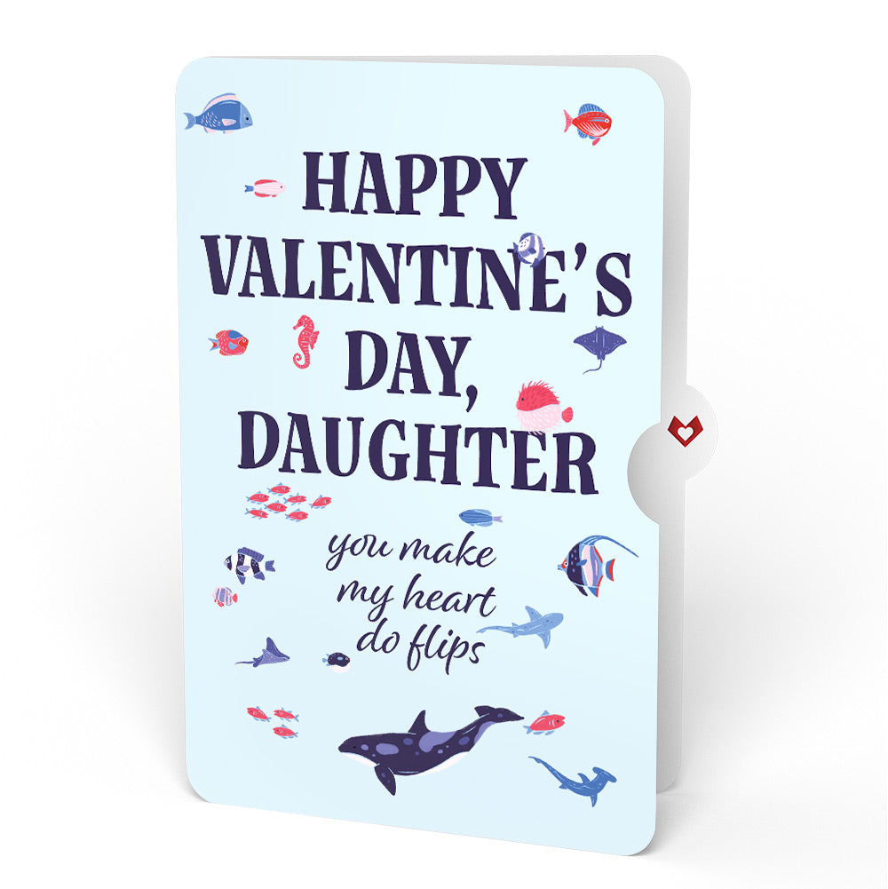 I Chews You Shark Valentine Pop-Up Card and Sentiment Set for Daughter