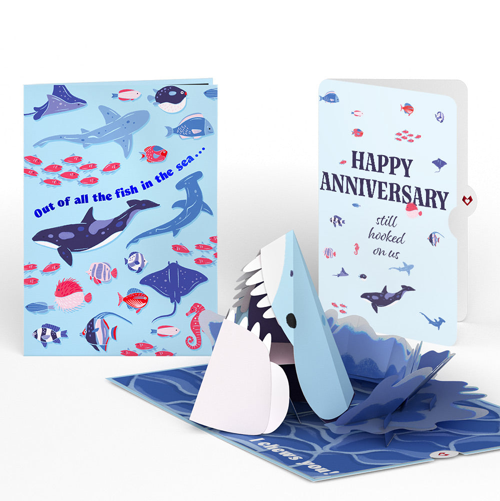 I Chews You Shark Anniversary Pop-Up Card and Sentiment Set