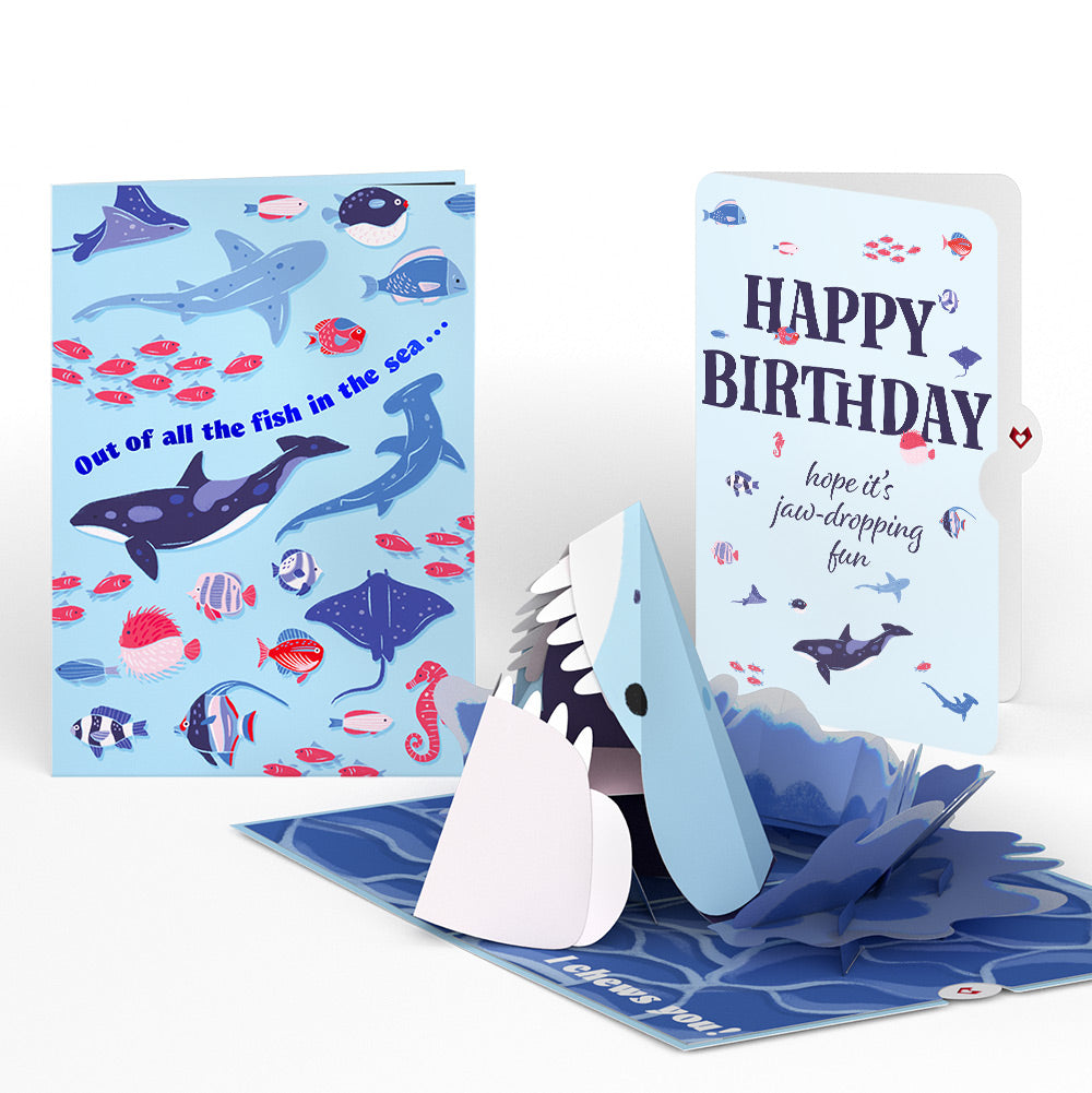 I Chews You Shark Birthday Pop-Up Card and Sentiment Set