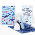 I Chews You Shark Valentine Pop-Up Card and Sentiment Set for Husband