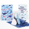 I Chews You Shark Valentine Pop-Up Card and Sentiment Set for Wife