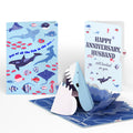 I Chews You Shark Anniversary Pop-Up Card and Sentiment Set for Husband