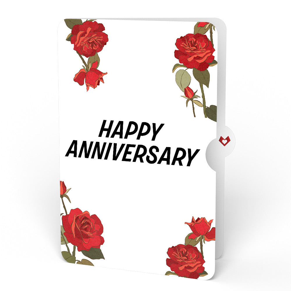 Radiant Rose Anniversary Suncatcher Bouquet and Sentiment Set