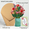 Hibiscus Galentine's Day Bouquet and Sentiment Set for Friend