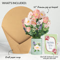 Peony Valentine Bouquet and Sentiment Set for Mom