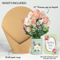 Peony Valentine Bouquet and Sentiment Set for Sister