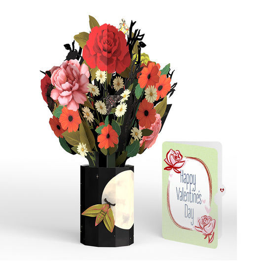 Midnight Florals Valentine Bouquet and Sweet Rose Sentiment Set