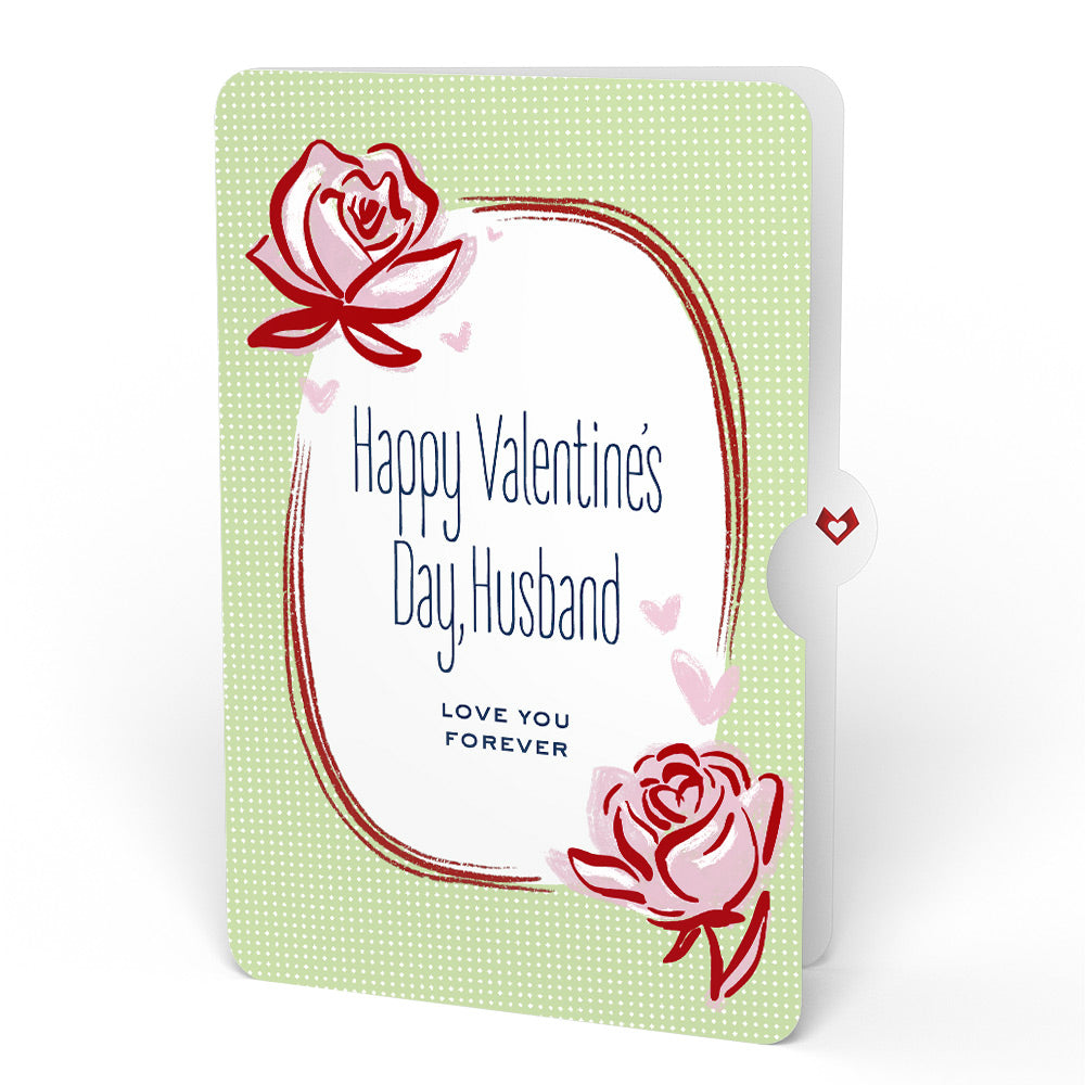 Midnight Florals Valentine Bouquet and Sentiment Set for Husband
