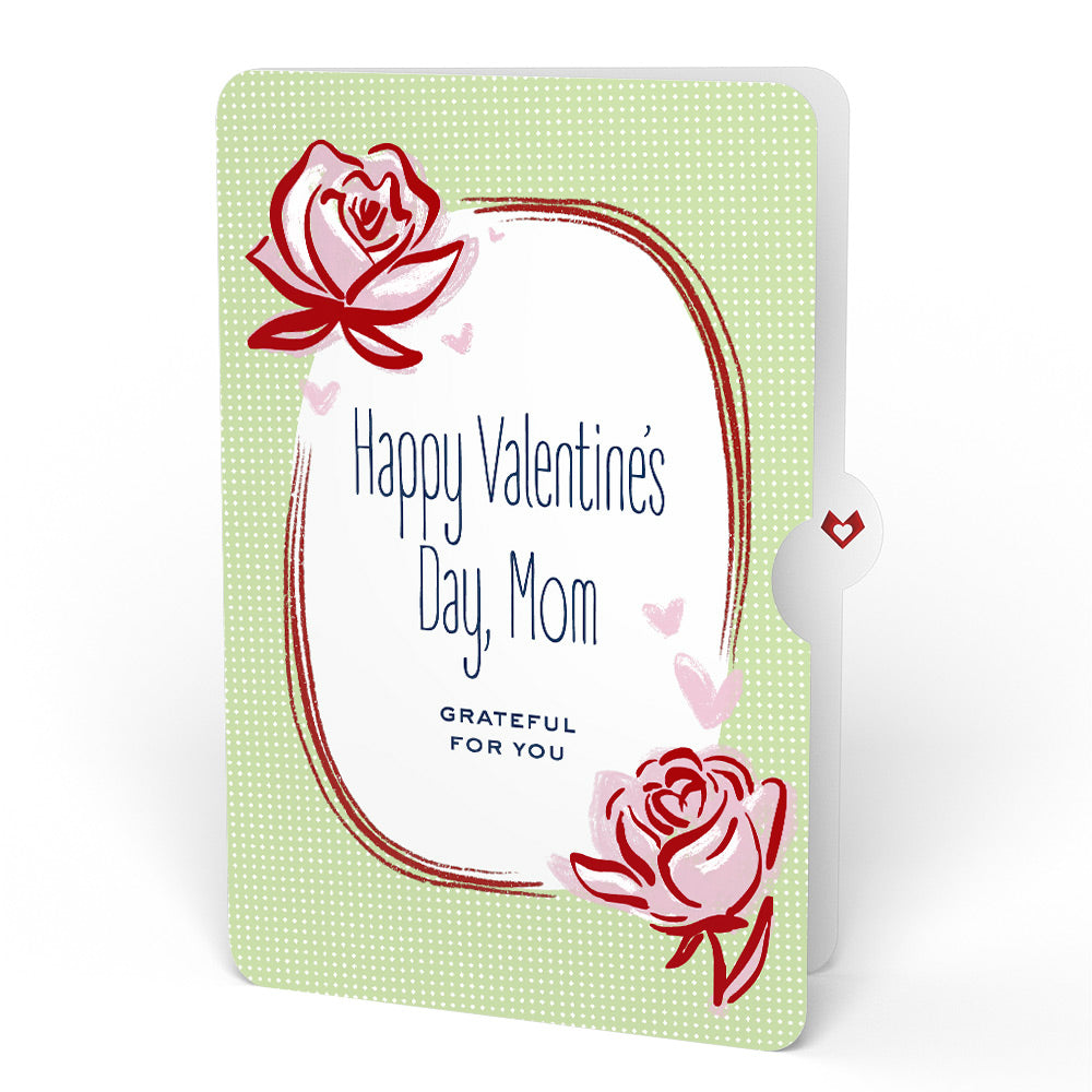Cheerful Tulips Valentine Bouquet and Sentiment Set for Mom