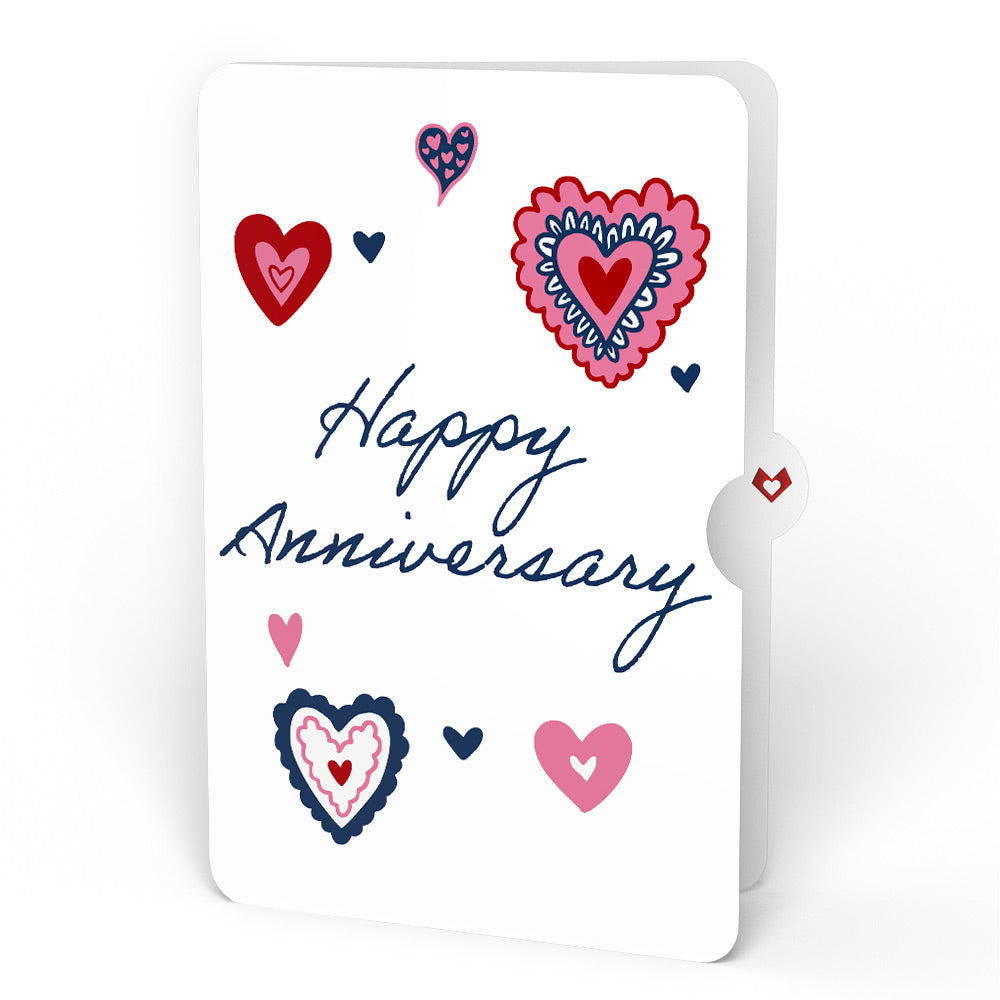 Whimsical Hearts Anniversary Light-Up Bouquet and Sentiment Set