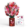 Whimsical Hearts Mother's Day Light-Up Bouquet and Sentiment Set for Mom