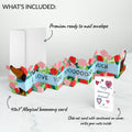 Love You So Much Dog Anniversary Loooooong Card™ (Expands to 2 feet) and Sentiment Set for Husband