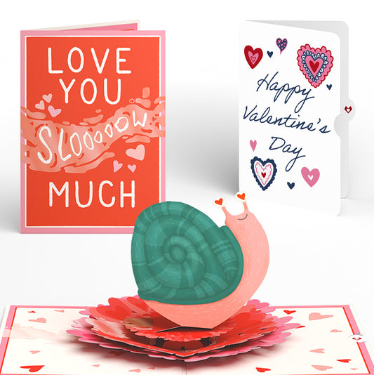 Love You Slow Much Snail Valentine Pop-Up Card and Sentiment Set