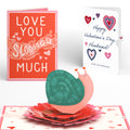 Love You Slow Much Snail Valentine Pop-Up Card and Sentiment Set for Husband