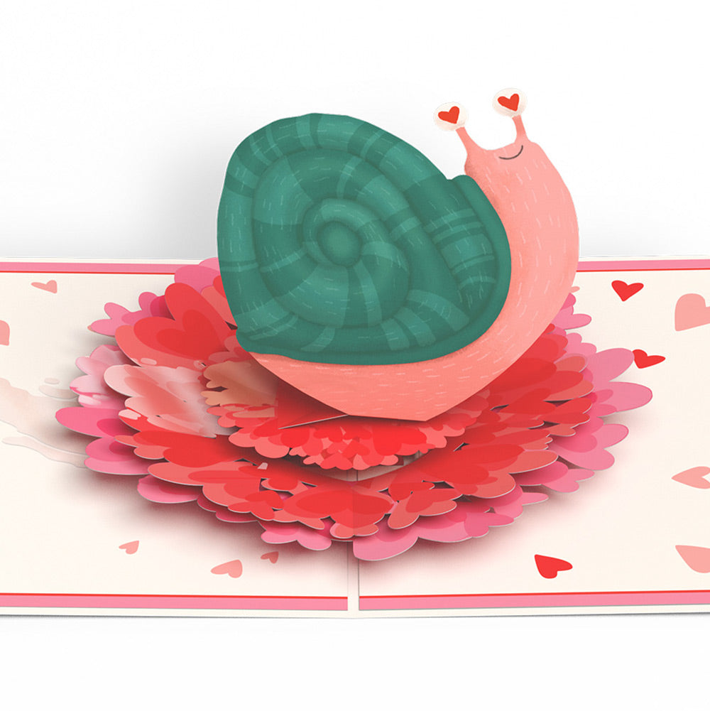 Love You Slow Much Snail Valentine Pop-Up Card and Sentiment Set for Daughter