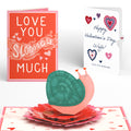 Love You Slow Much Snail Valentine Pop-Up Card and Sentiment Set for Wife