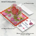 Vintage Floral Love You Heart Anniversary Pop-Up Card and Sentiment Set